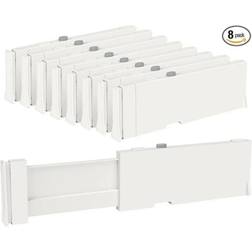 Adjustable Drawer Dividers 8 Pack Expandable Closet Dresser Organizer Set